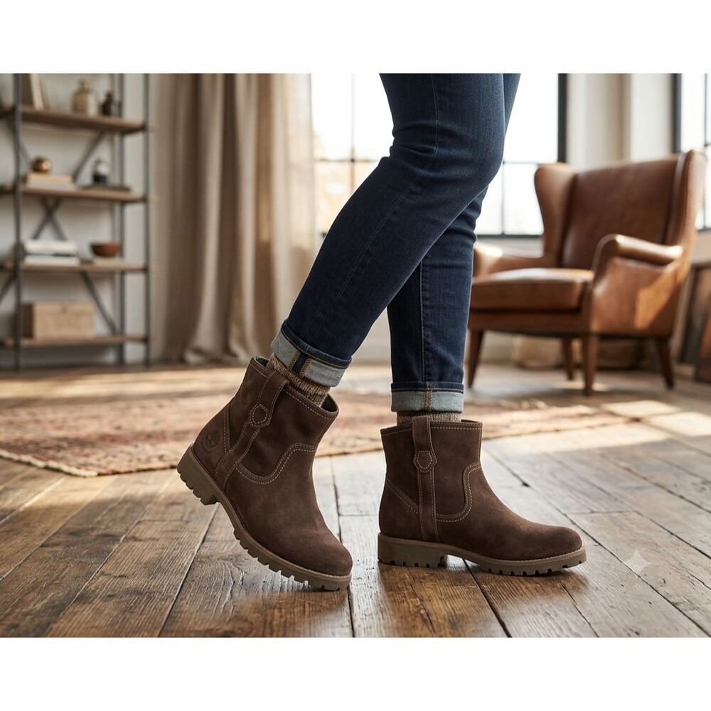 Timberland Earthkeepers Women’s 8 Boots 3267R Brown Suede Leather Rugged Outdoor - Picture 2 of 14